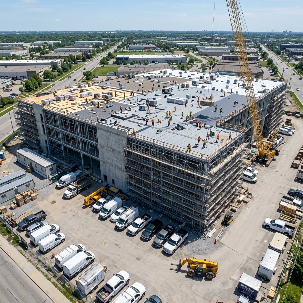 Construction site background